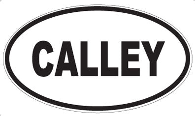 CALLEY - Oval Sticker