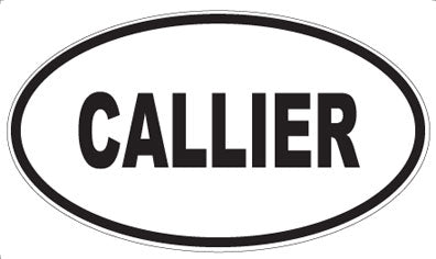 CALLIER - Oval Magnet