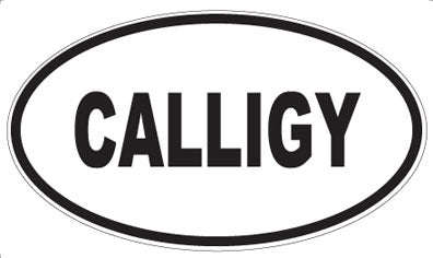 CALLIGY - Oval Sticker