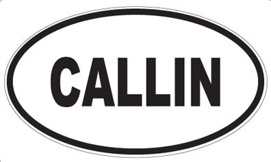 CALLIN - Oval Sticker
