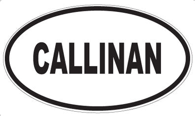 CALLINAN - Oval Magnet