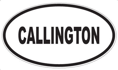 CALLINGTON - Oval Sticker
