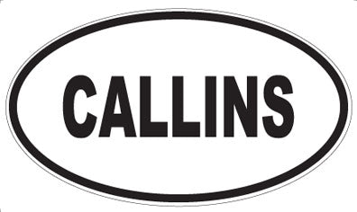 CALLINS - Oval Magnet