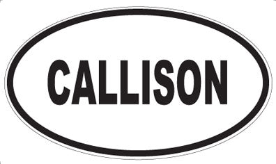 CALLISON - Oval Magnet