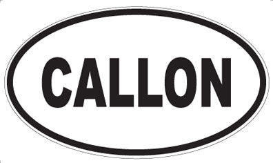 CALLON - Oval Magnet