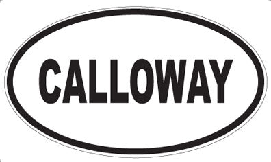 CALLOWAY - Oval Magnet