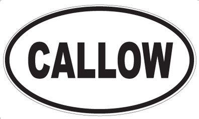 CALLOW - Oval Magnet