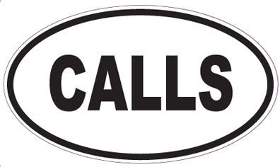 CALLS - Oval Magnet