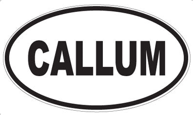 CALLUM - Oval Sticker