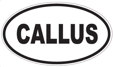 CALLUS - Oval Sticker