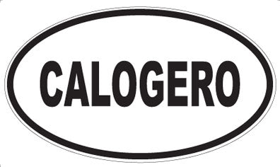 CALOGERO - Oval Sticker