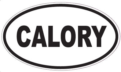 CALORY - Oval Sticker