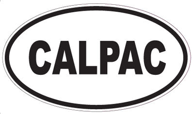 CALPAC - Oval Sticker