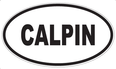 CALPIN - Oval Sticker