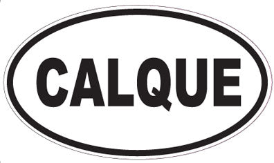 CALQUE - Oval Sticker