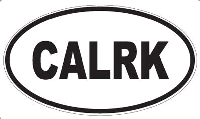 CALRK - Oval Sticker