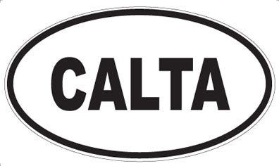 CALTA - Oval Sticker