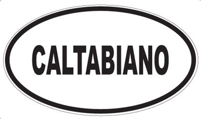 CALTABIANO - Oval Sticker