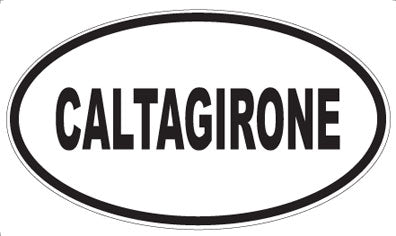 CALTAGIRONE - Oval Sticker
