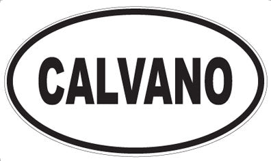 CALVANO - Oval Sticker