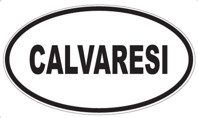 CALVARESI - Oval Sticker