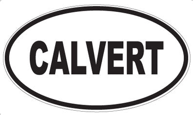 CALVERT - Oval Sticker