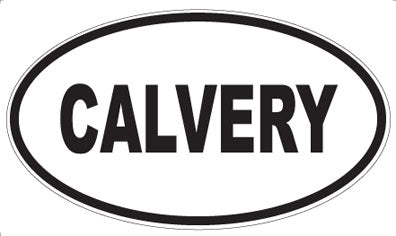 CALVERY - Oval Sticker