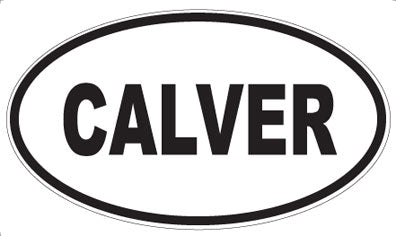 CALVER - Oval Magnet
