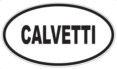 CALVETTI - Oval Sticker
