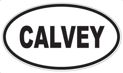 CALVEY - Oval Sticker