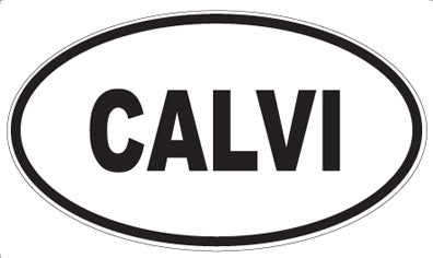 CALVI - Oval Sticker