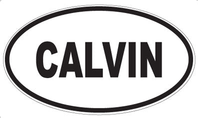 CALVIN - Oval Sticker