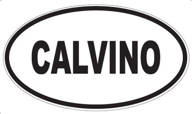 CALVINO - Oval Sticker