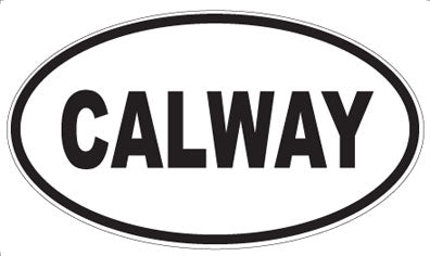 CALWAY - Oval Sticker