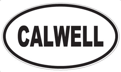 CALWELL - Oval Sticker
