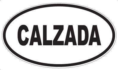 CALZADA - Oval Sticker