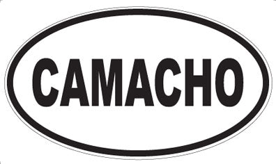 CAMACHO - Oval Sticker