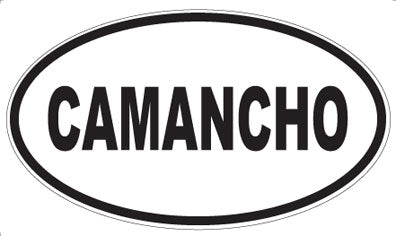 CAMANCHO - Oval Sticker