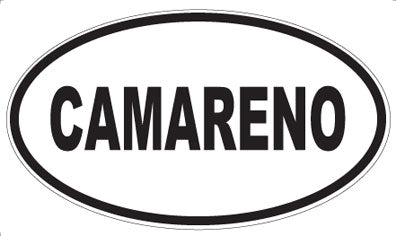 CAMARENO - Oval Sticker