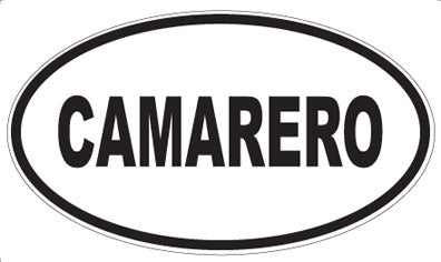 CAMARERO - Oval Magnet