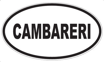 CAMBARERI - Oval Magnet