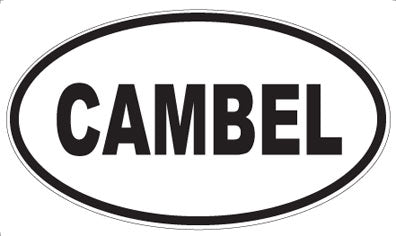 CAMBEL - Oval Sticker