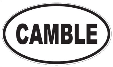CAMBLE - Oval Sticker