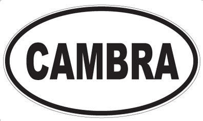 CAMBRA - Oval Sticker