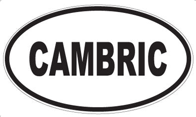 CAMBRIC - Oval Sticker