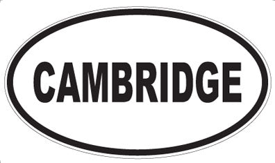 CAMBRIDGE - Oval Sticker