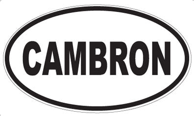 CAMBRON - Oval Sticker