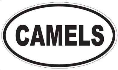 CAMELS - Oval Sticker