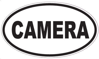 CAMERA - Oval Sticker