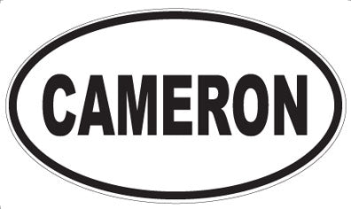 CAMERON - Oval Magnet